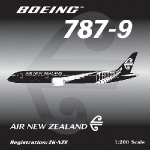 787-9 Air New Zealand Special Paint "All Blacks" ZK-NZE 1/200 [20101]