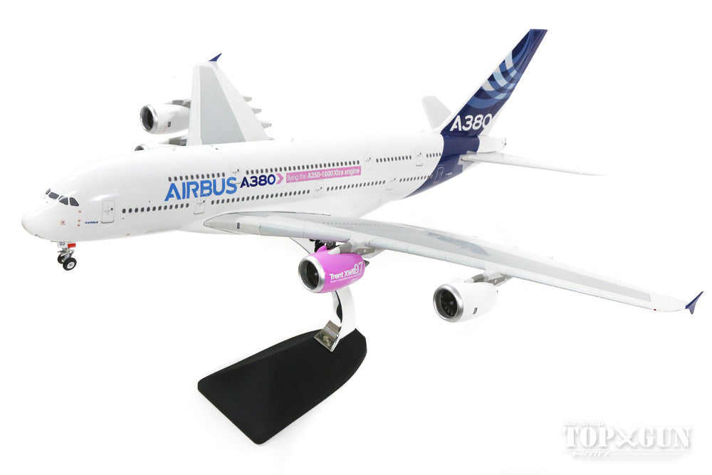 A380 エアバス社 ハウスカラー 「Flying the A350-1000 extra engine」 F-WWOW 1/200 ※金属製 [20126B]