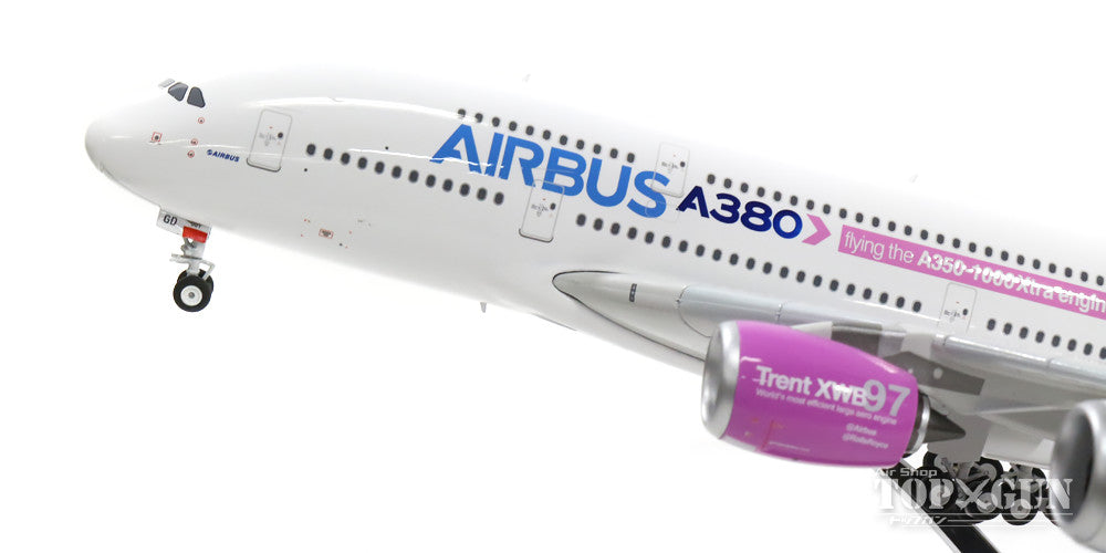 A380 エアバス社 ハウスカラー 「Flying the A350-1000 extra engine」 F-WWOW 1/200 ※金属製 [20126B]