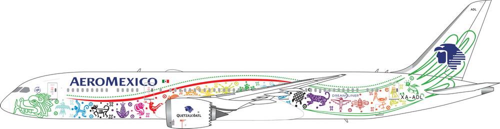 787-9 Aeromexico Special Paint "Quetzalcotal" XA-ADL 1/200 [20145]