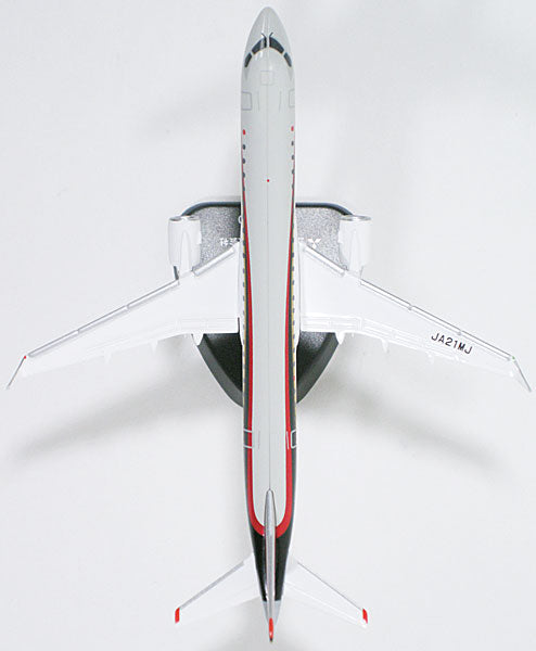 旅客機コレクション 三菱リージョナルジェット MRJ90 ハウスカラー 飛行試験1号機 JA21MJ 1/400 車輪なし ※プラ製 [257370]