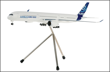 A350-1000 エアバス社 ハウスカラー (ランディングギア・スタンド付属) ※プラ製 1/200 [4982GR]