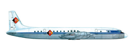 IL-18D East German People's Air Force 29th Airlift Squadron VIP aircraft 1960s #493 1/500 [517751]