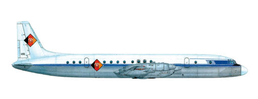 IL-18D 東ドイツ人民空軍 第29空輸飛行隊 要人専用機 60年代 #493 1/500 [517751]