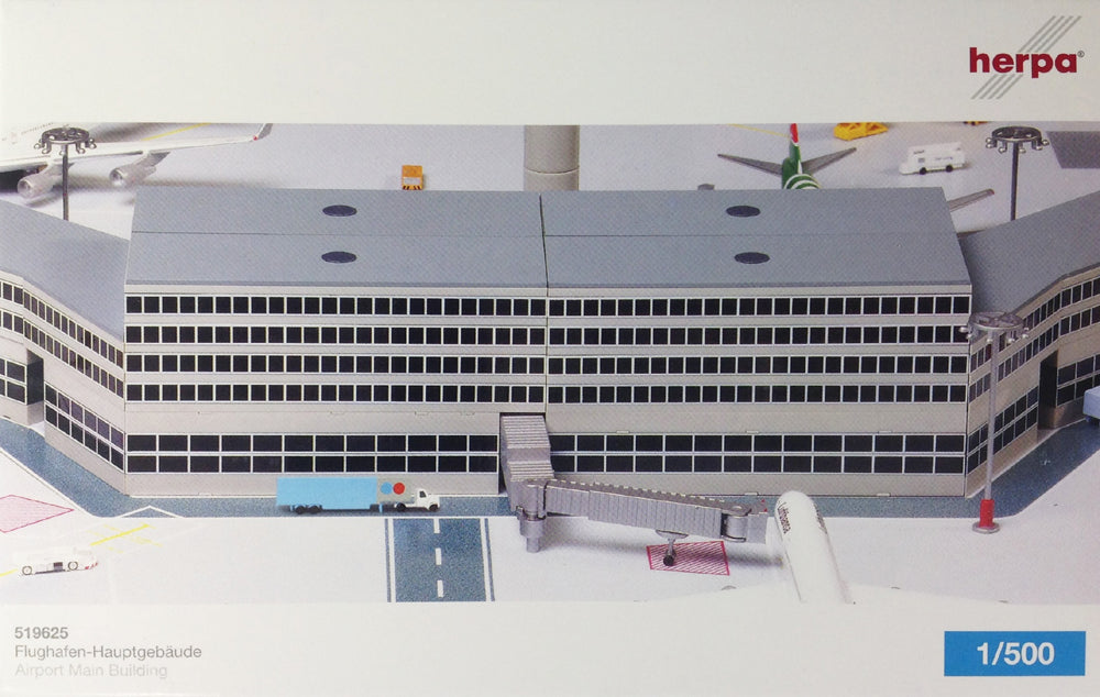 Airport diorama building assembly kit pack 1 (2 high-rise departure terminals, boarding bridges can be installed) 1/500 [519625]