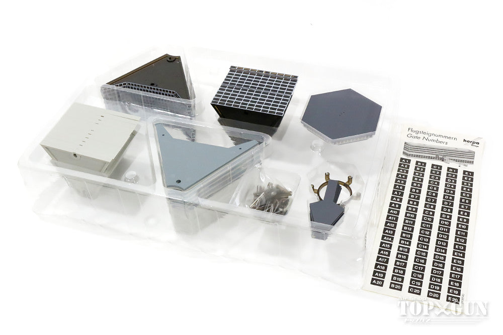Herpa Wings 空港ジオラマ建物組立キット パック4 六角形出発ホール 1