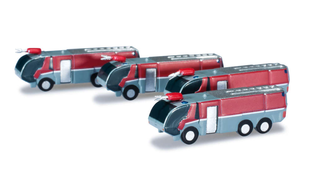 Airport Accessories Airport Fire Truck Set of 4 1/500 [520867]