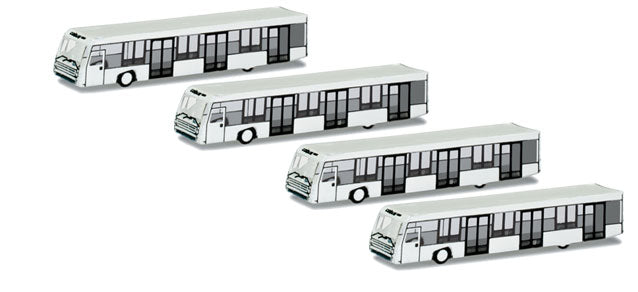 Airport diorama accessories Ramp bus (set of 4) 1/500 *Plastic [521000]