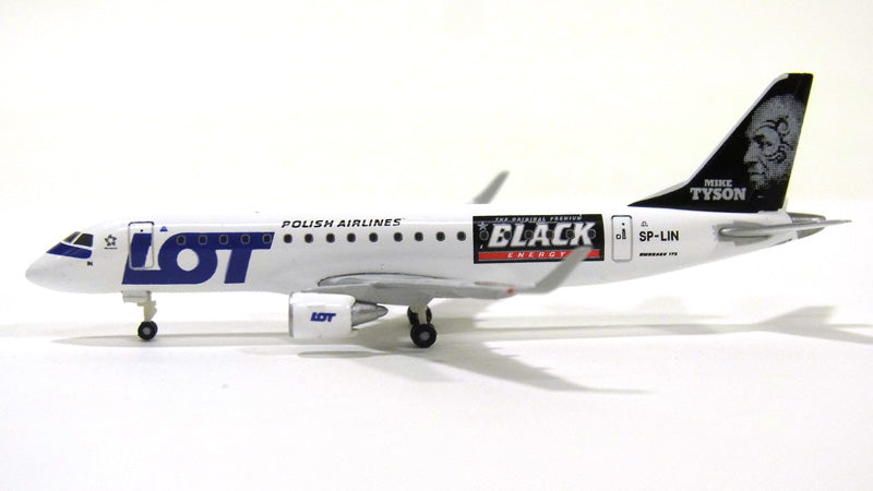 Embraer 175LR LOT Polish Airlines special paint "Black Energy/Mike Tyson" 2013 SP-LIN 1/500 [526319]