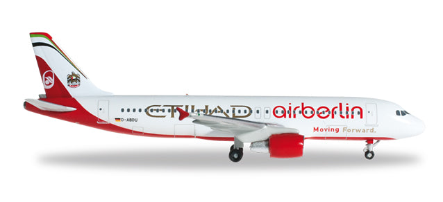 A320 エアベルリン／エティハド航空 提携特別塗装 「ムービング・フォワード」 D-ABDU1/500 [526609]