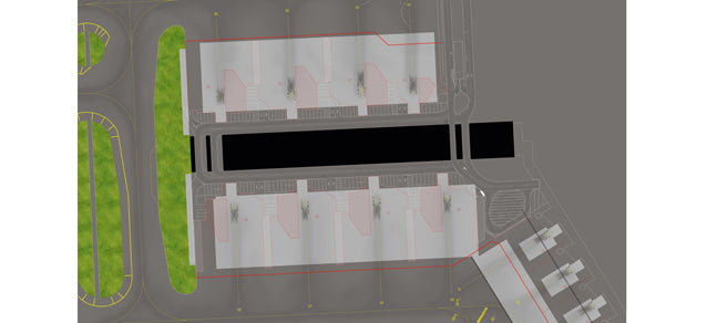 Airport diorama mat for G block of Schiphol Airport, Netherlands (compatible with 527361) 1/500 [527354]