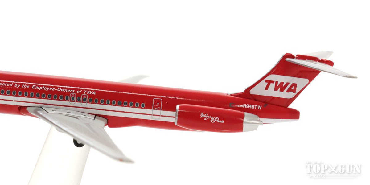 MD-83 TWAトランスワールド航空 特別塗装 「Wings of Pride」 90年代（保存機） N948TW 1/500 ※クラブモデル [530323]