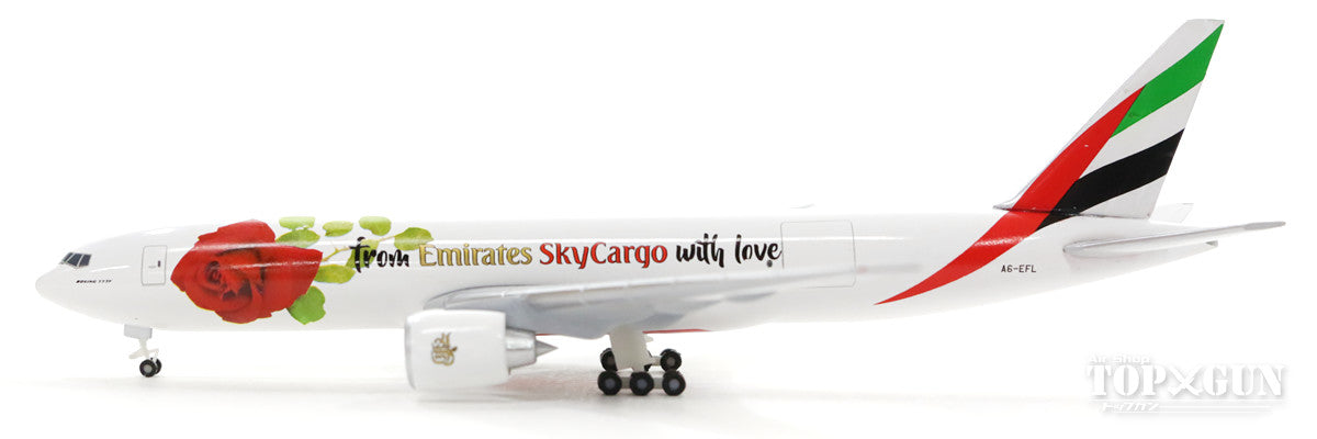 777F (Cargo type) Emirates SkyCargo special paint "From Emirates SkyCargo with love" 2017 A6-EFL 1/500 [531009]