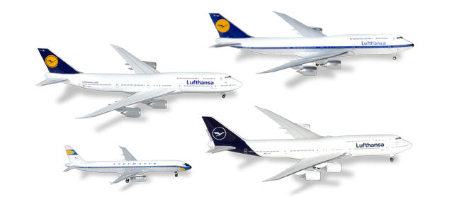 Lufthansa Airlines (A321 x1/747-8 x3) 4-piece set 1/500 [531313]