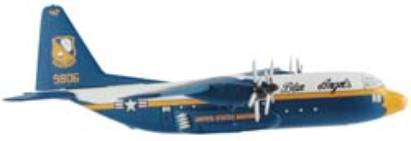 C-130T US Marine Corps Navy Demo Team "Blue Angels" Support Aircraft "Fat Albert" *Gearless, Stand Model [5330-2]