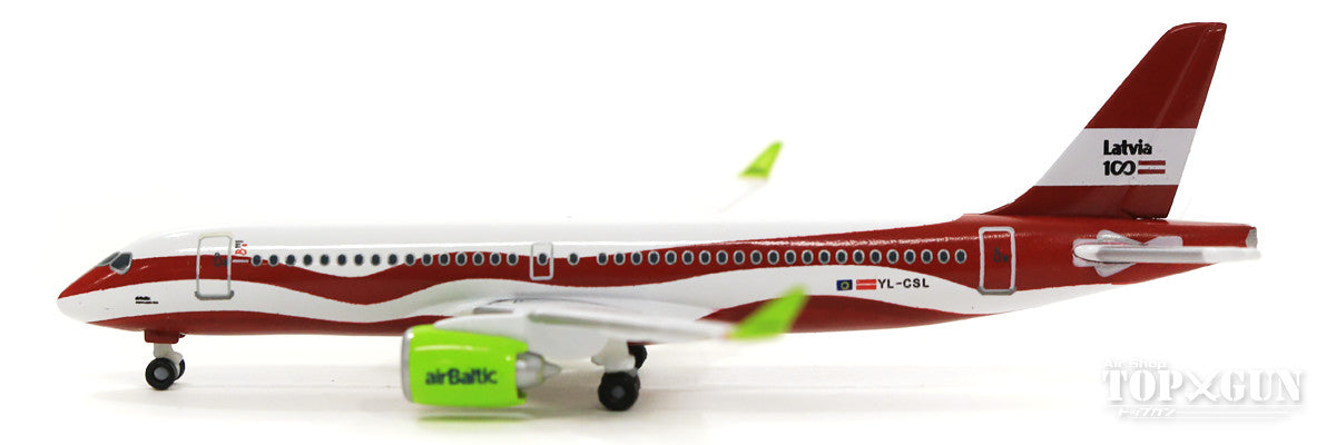 A220-300 AirBaltic YL-CSL Latvian 100th Anniversary Painted 1/500 [533171]