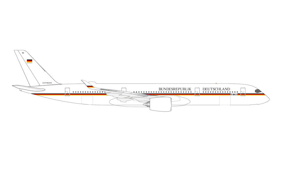 A350-900 German Air Force Government Aircraft 10+03 1/500 [534468]