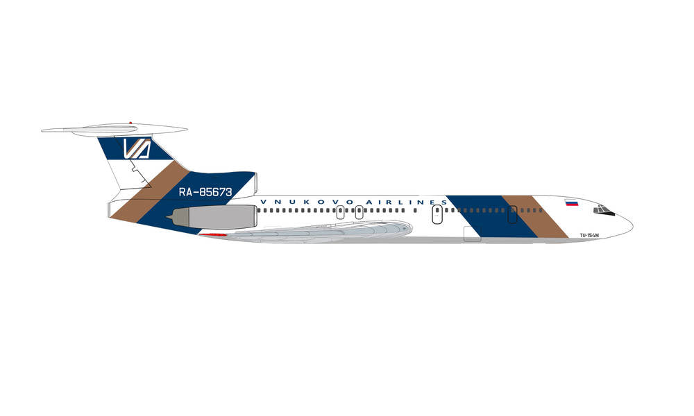 Herpa Wings 【お取り寄せ】ツポレフ Tu-154M ブヌーコボ航空 RA-85673