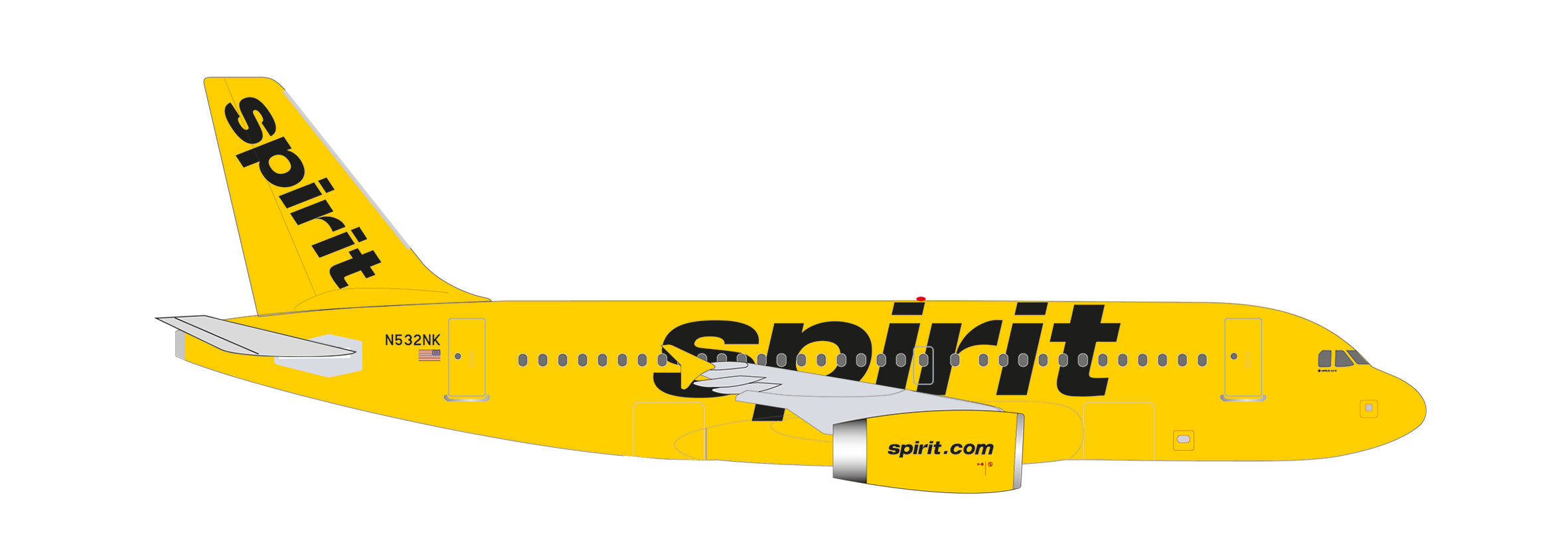 A319 Spirit Airlines N532NK 1/500 [535809]