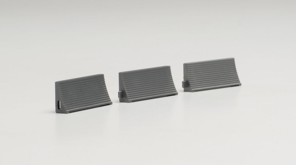 Airport Diorama Accessories Jet Blast Deflectors (Jet Exhaust Deflectors) 3 Types, 20 Pieces Set, 1/500 [536165]