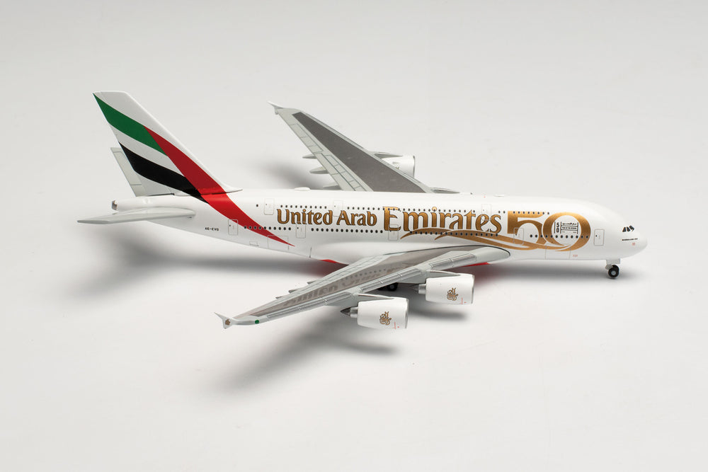 A380 エミレーツ航空 特別塗装「建国50周年」 2021年 A6-EVG 1/500 [536202]