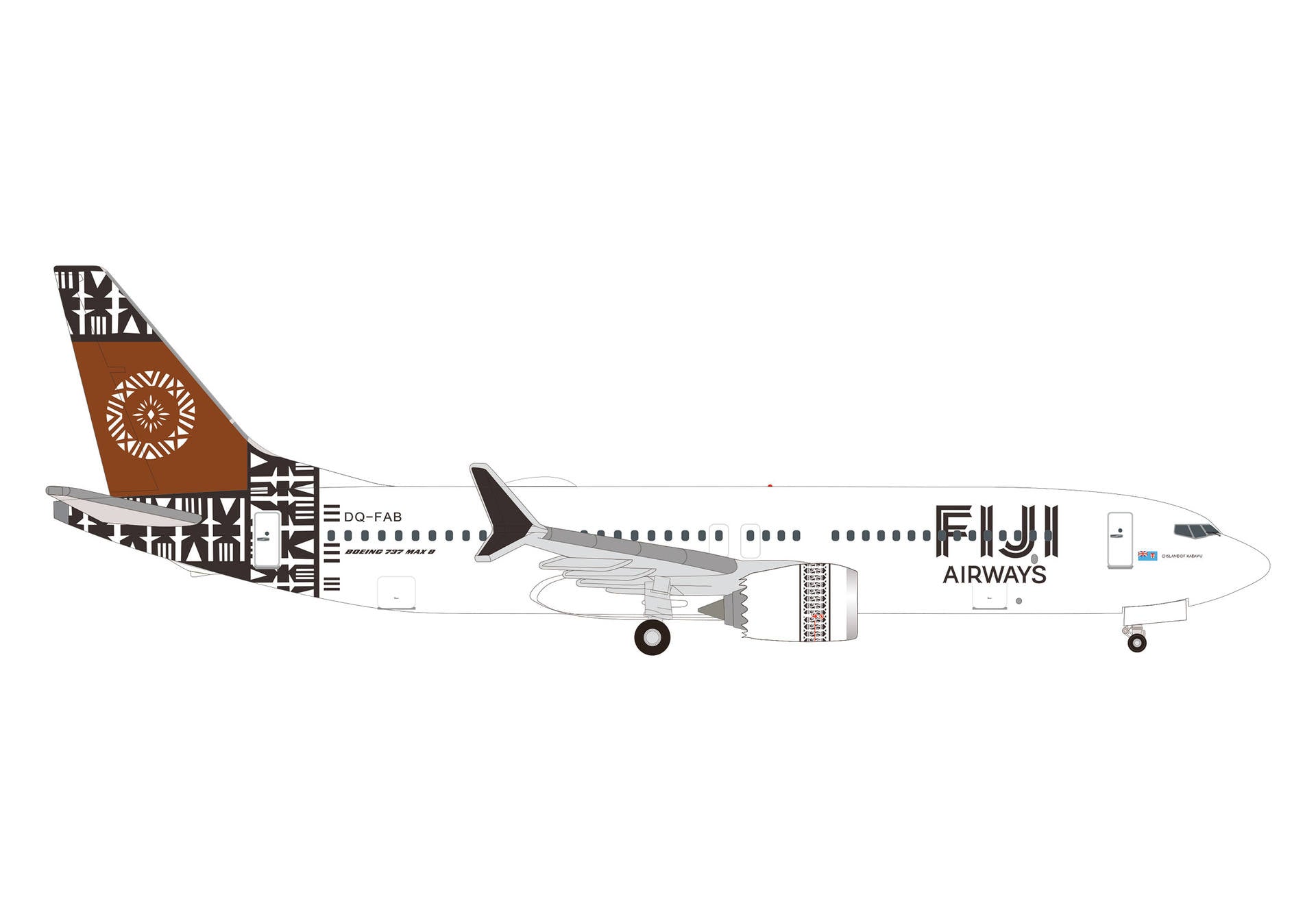 737 Max 8 Fiji Airways “Island of Kadavu” DQ-FAB 1/500 [537117] 