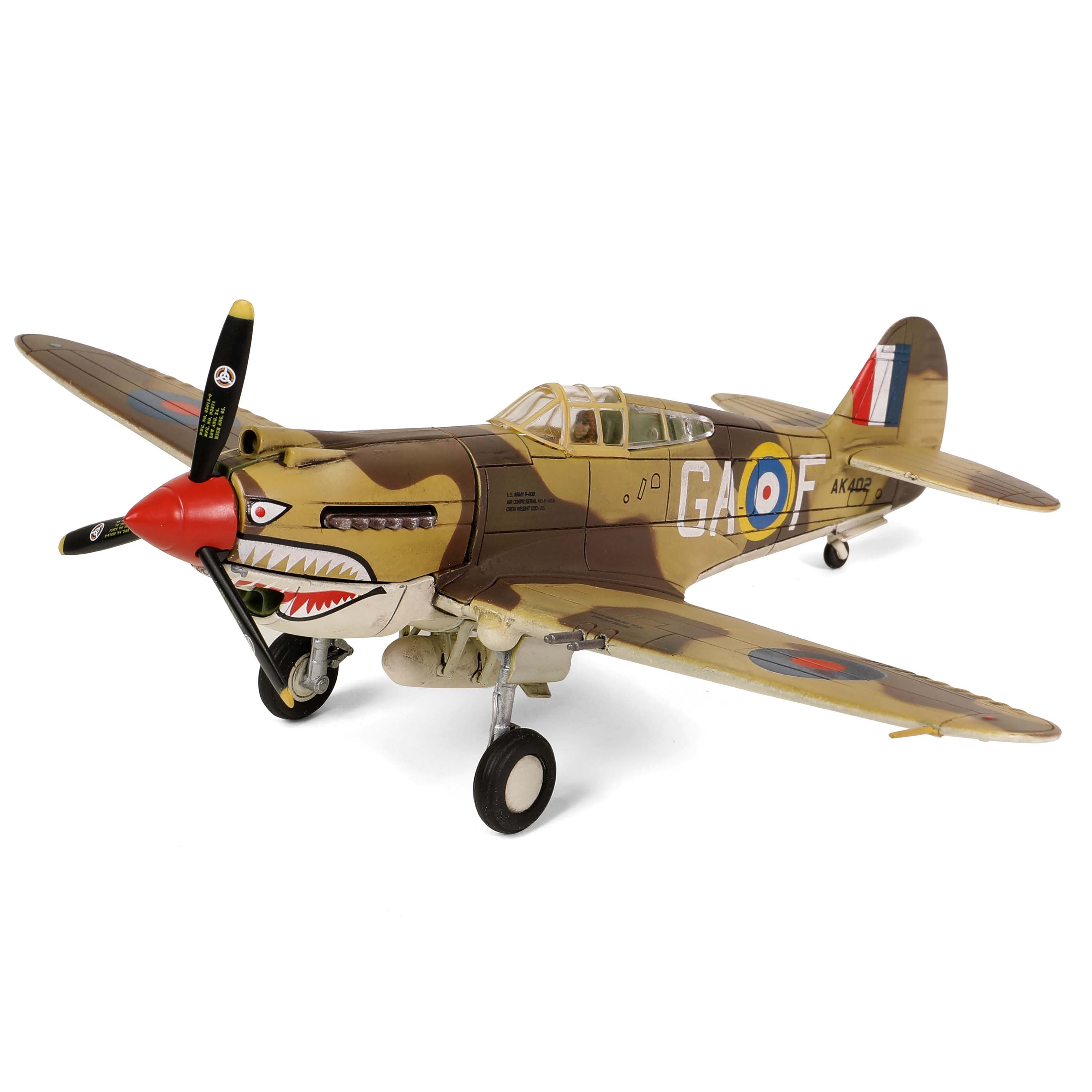 Tomahawk Mk.IIB (P-40C) RAF No. 112 Squadron, Lt. Neville Duke, North African Campaign, AK402/GA-F, October 1941, 1/72 [55308]