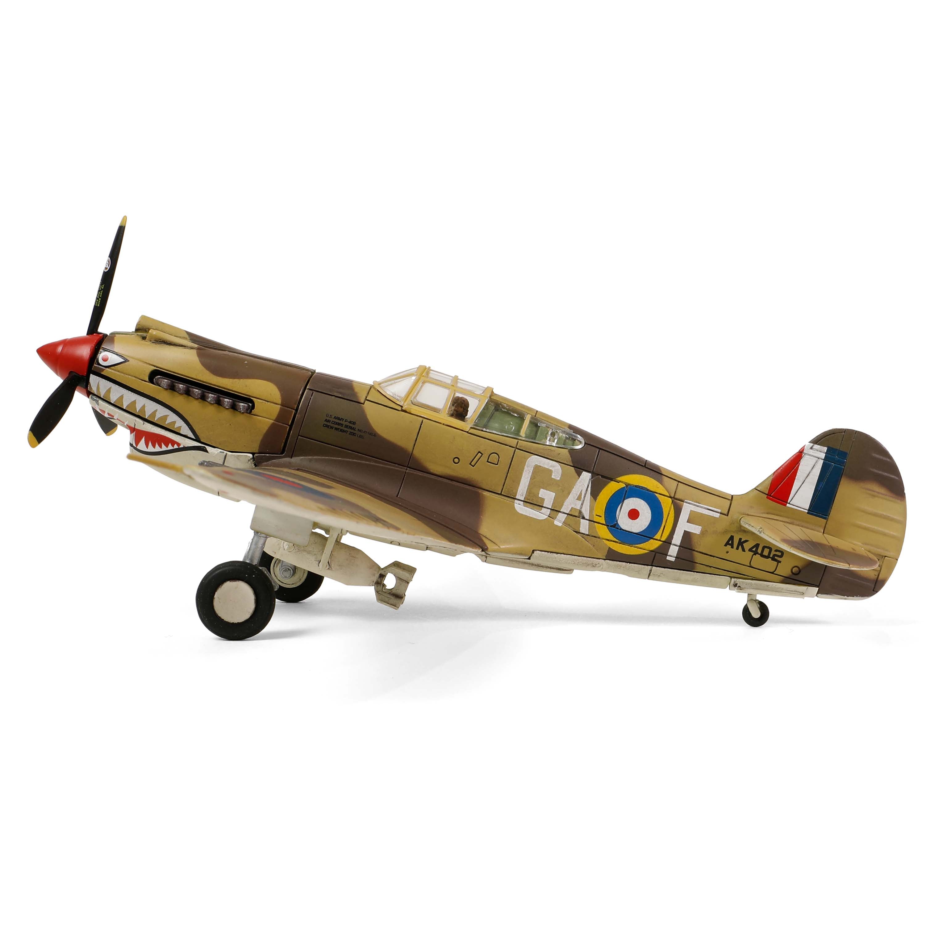 Tomahawk Mk.IIB (P-40C) RAF No. 112 Squadron, Lt. Neville Duke, North African Campaign, AK402/GA-F, October 1941, 1/72 [55308]