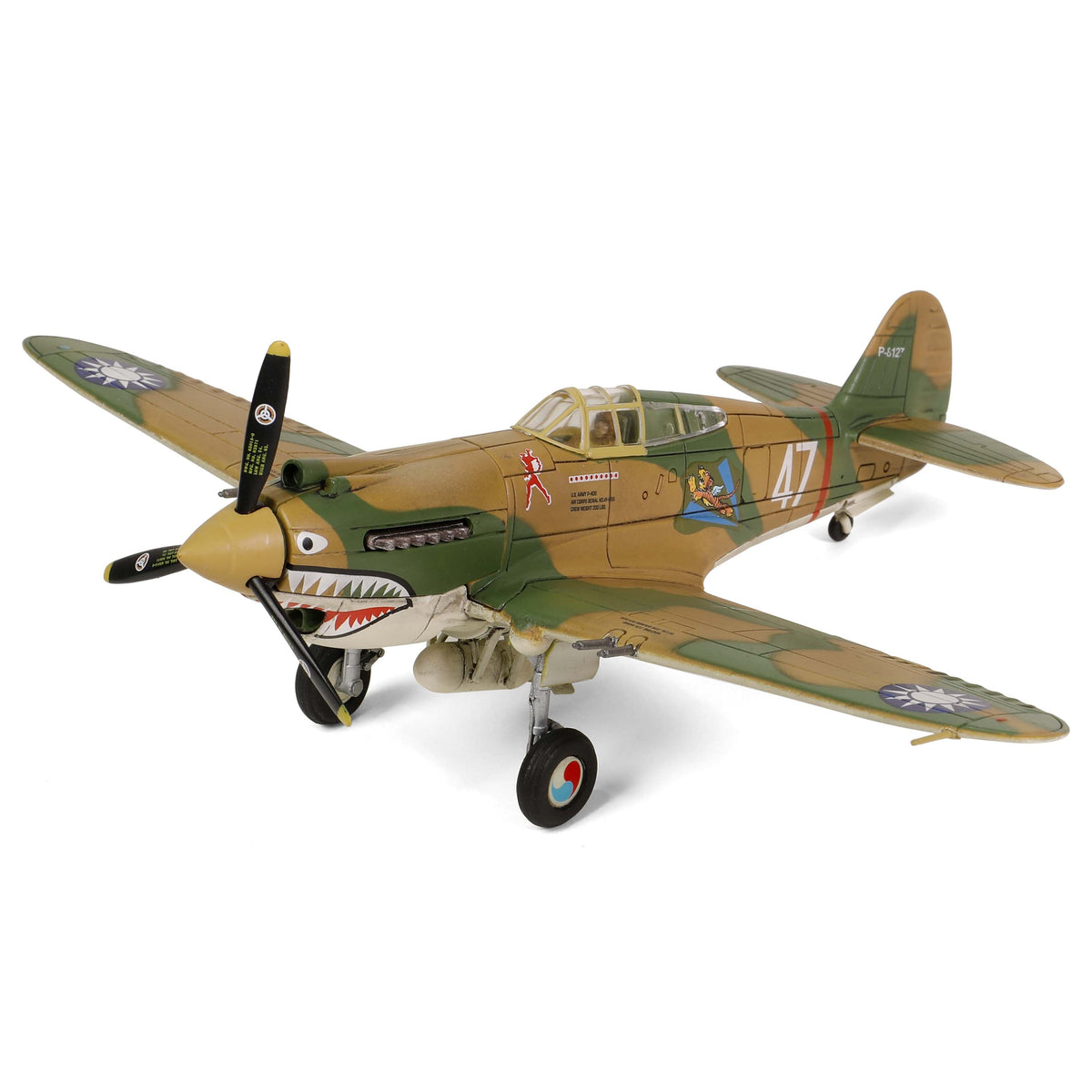 Waltersons P-40B アメリカ合衆国義勇軍 「フライング・タイガース」 第3飛行隊 ロバート・スミス機 昆明基地 1942年6月  P-8127/#47