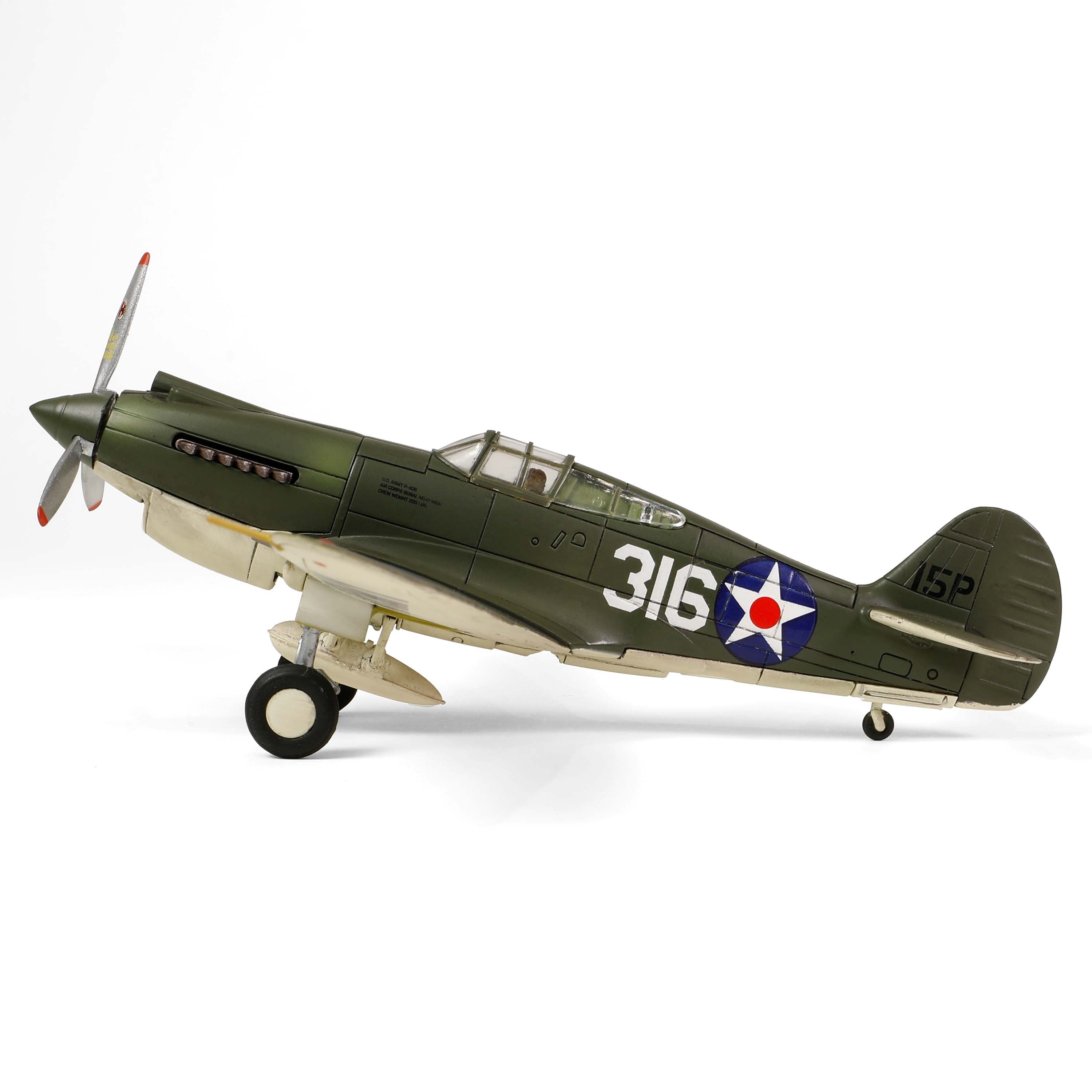 P-40B US Army Air Corps 15th Pursuit Group 47th Pursuit Squadron, attack on Pearl Harbor, December 8, 1941 #316/#15P 1/72 [55310]