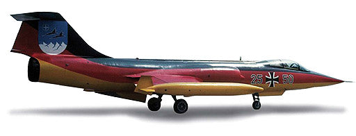 F-104G ドイツ空軍 第34戦闘爆撃航空団 部隊25周年／メミンガーブルグ基地50周年記念塗装 84年 25+50 1/200 [553872]