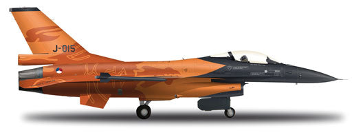 F-16C (Block 20) ​​Royal Netherlands Air Force No. 311 Squadron Demo Team Paint 2009 Season J-015 1/200 [553926]