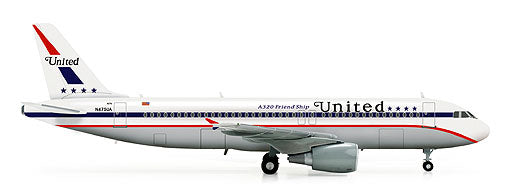 A320 ユナイテッド航空 特別復刻塗装 「創業85周年」 N475UA ※プラ製 1/200 [554671]