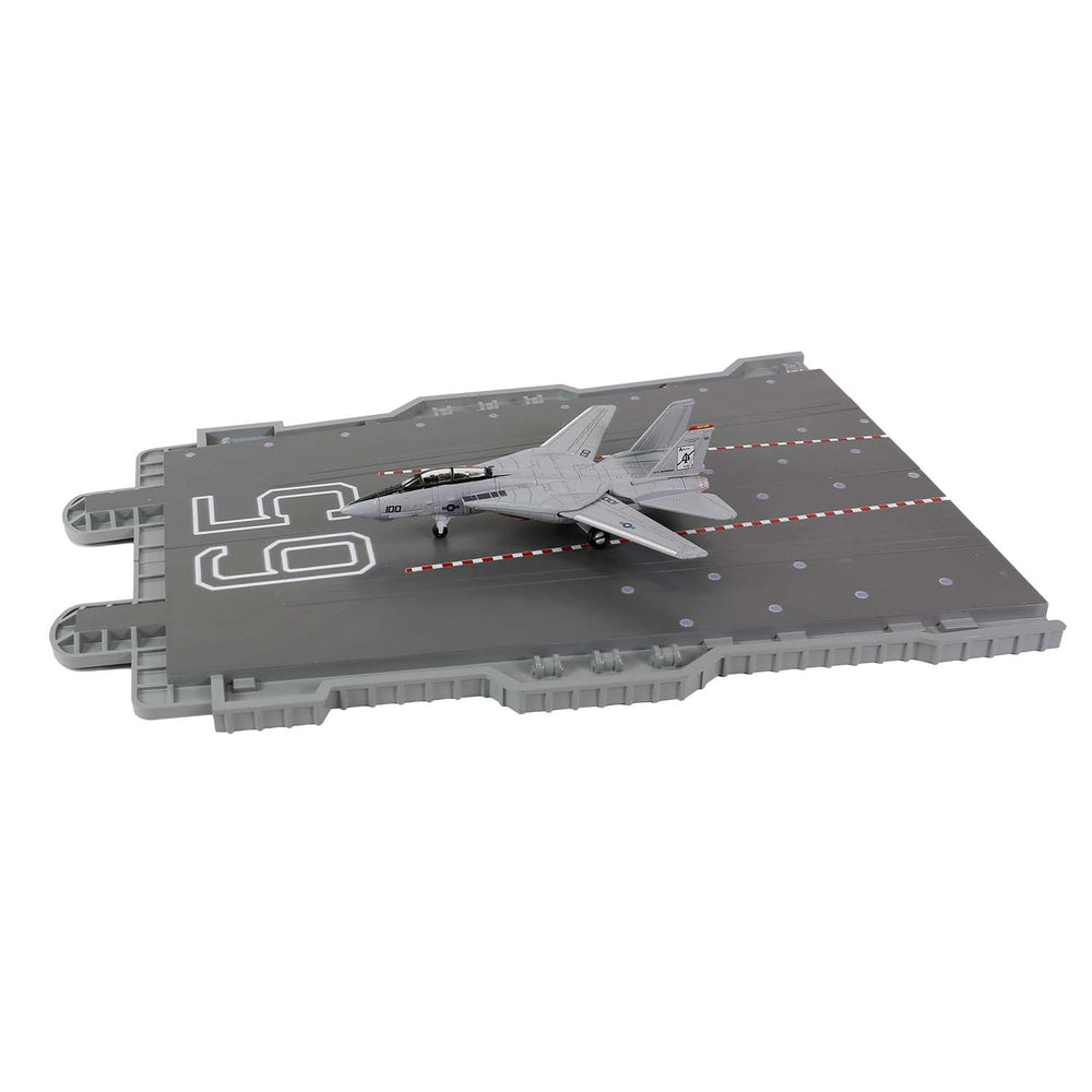 The Flight Deck Series US Navy CVN-65 Aircraft Carrier Enterprise Section A (with F-14A 41st Fighter Squadron "Black Aces") 1/200 [55501]