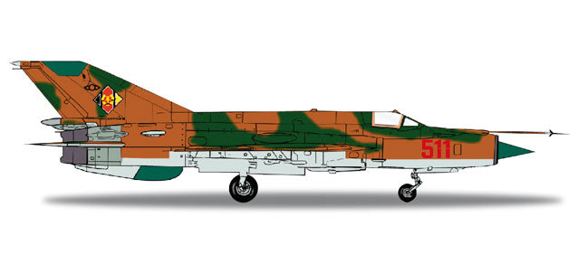 MiG-21MF 東ドイツ人民空軍 第1戦闘航空団 ホルツドルフ基地 1/200 [556170]