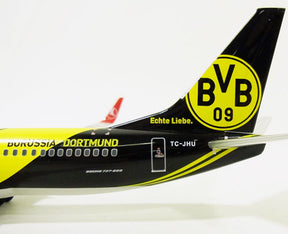 737-800w ターキッシュ・エアラインズ（トルコ航空）特別塗装 「BVB 09ボルシ ア・ドルトムント」TC-JHU 1/200 ※プラ製 [556477]