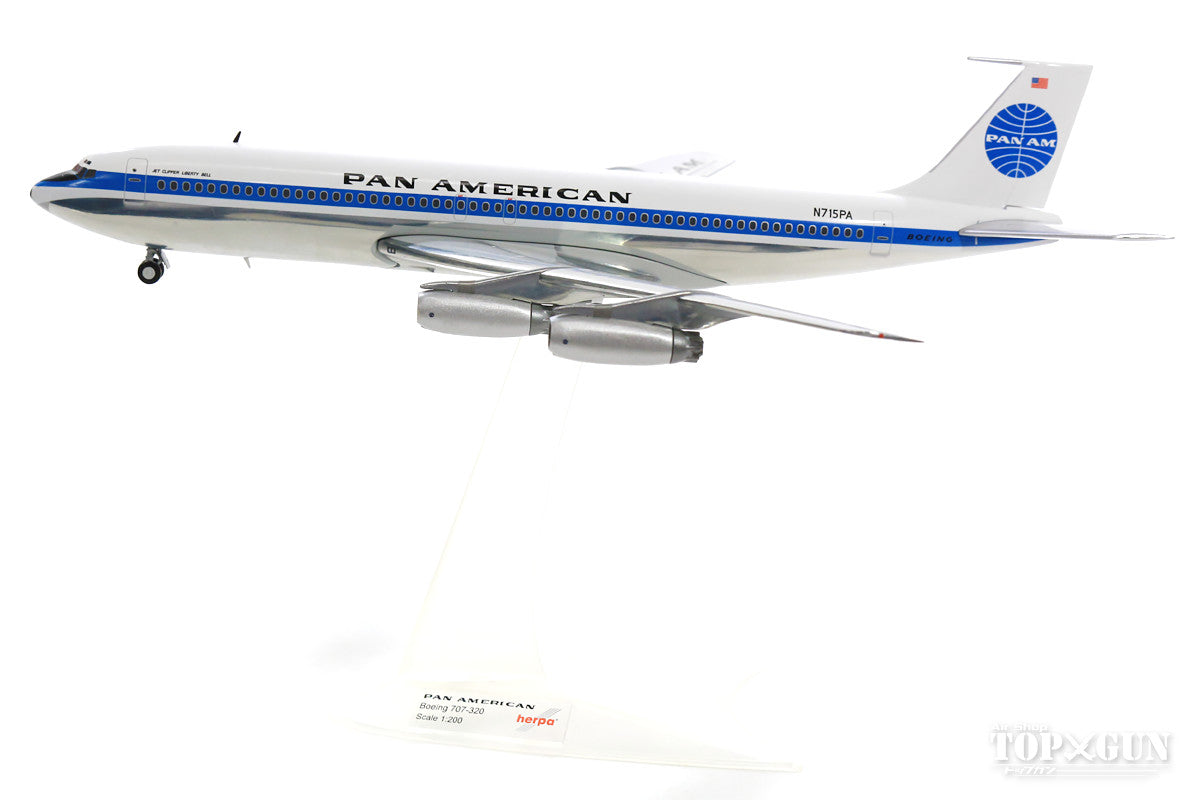 Herpa Wings 707-320 パンアメリカン航空 60年代 N715PA 1/200