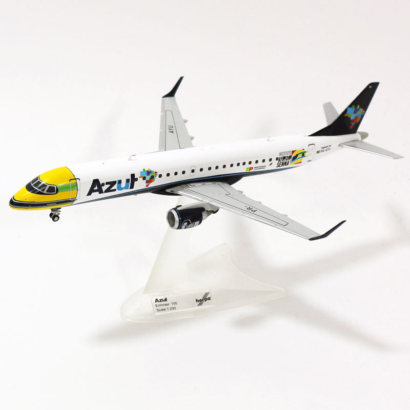 Embraer 195LR Azul Brazilian Airlines special paint "Ayrton Senna" PR-AYU 1/200 *Plastic [557030]