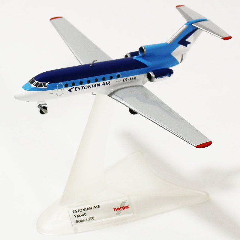 Yakovlev Yak-40 Estonian Airlines 1990s ES-AAR 1/200 *New mold/made of metal [557153]