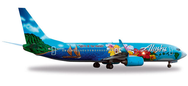 【予約商品】737-800w アラスカ航空 特別塗装 「スピリット・オブ・ジ・アイランズ」 N560AS 1/200 ※プラ製 [557184]