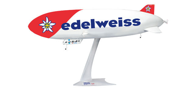 Zeppelin NT Airship Deutsche Zeppelin Transport (DZR) Edelweiss Aviation Paint D-LZZF 1/200 *Plastic [557528]