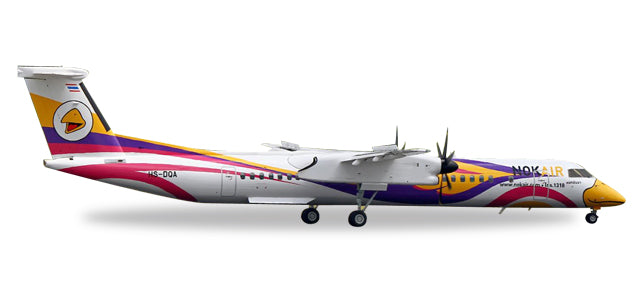 DHC-8-Q400 ノック・エア 特別塗装 「Nok Anna」 HS-DQA 1/200 ※金属製 [558044]