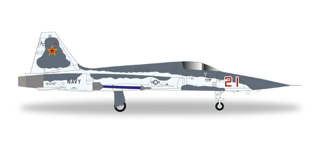 F-5E アメリカ海軍 第13混成戦闘飛行隊 「セインツ」 仮想敵機 冬季白色迷彩 ファロン基地 #160792/#21 1/200 [558051]