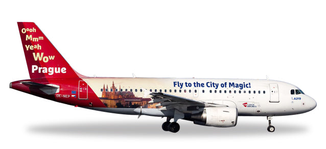 A319 CSA Czech Airlines Special Paint "Prague/City of Magic" OK-NEP 1/200 *Plastic [558075]