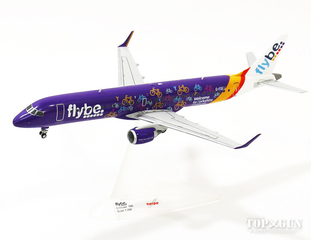 Embraer 195LR Flybe special paint "Welcome to Yorkshire" G-FBEJ 1/200 *Made of metal [558297]