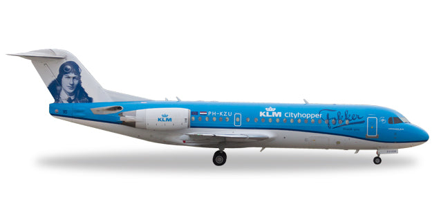 Fokker 70 KLM Cityhopper special paint "Retirement Commemoration/Thank you Athony Fokker" PH-KZU 1/200 *Made of metal [558761]