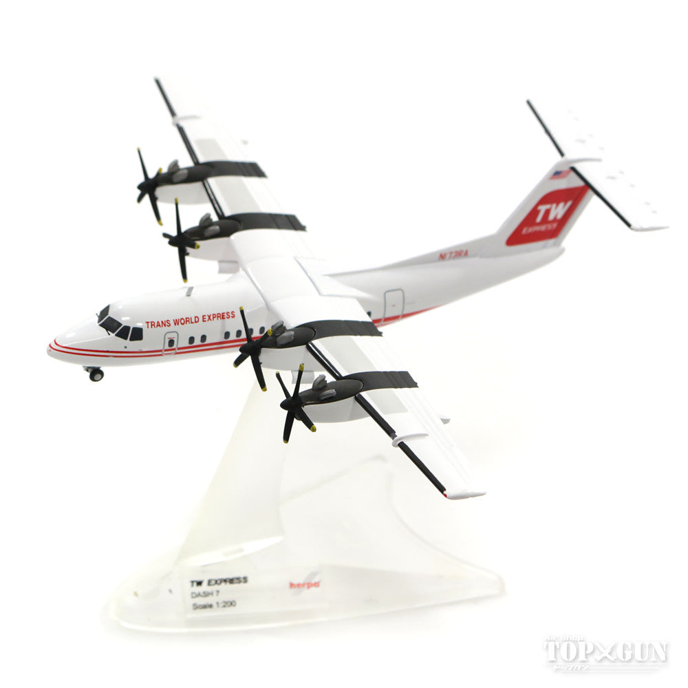 DHC-7-102 TWA Transworld Express "Dash 7" 1990s N173RA 1/200 *Made of metal [559041]