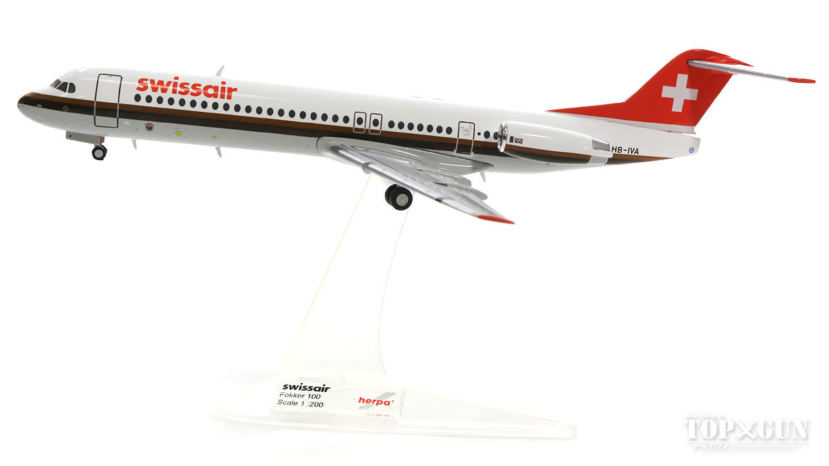 Fokker 100 Swissair HB-IVA "Aarau" 1/200 *Made of metal [559386]