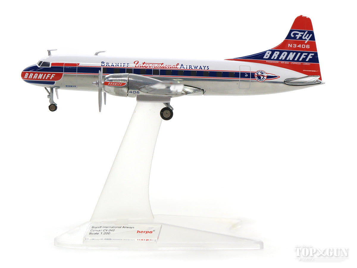 CV-340 Braniff International Airlines N3406 1/200 *Made of metal [559621]