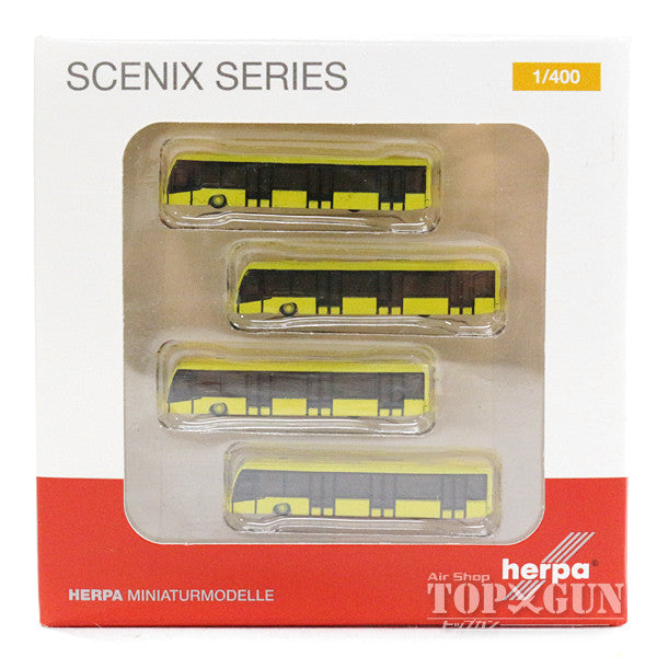 Airport diorama accessories Lamp bus set of 4 (yellow) 1/400 *Made of resin [562591]